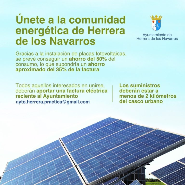 El Ayuntamiento De Herrera Impulsa La Creaci N De Una Comunidad Energ Tica